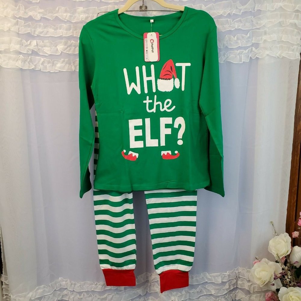 PatPat Small Green XMAS Christmas Sleepwear Set